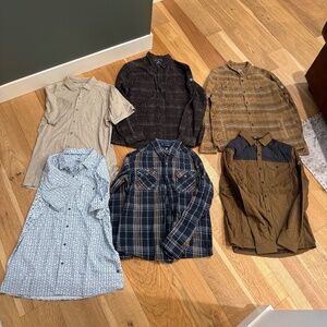 LIKE NEW Kuhl 6 Piece Button Down Combo